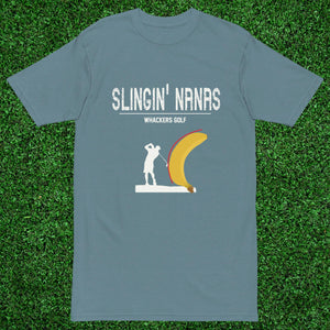 The Slingin' Nanas heavyweight tee - Whackers Golf